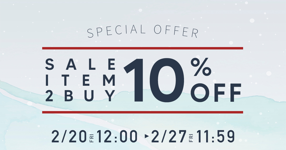 2BUY10％OFF