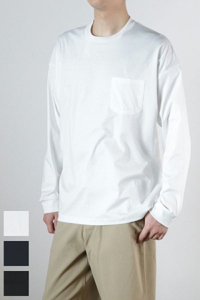 FORMME(フォーム) シルケット長袖ポケットTシャツ ユニセックス PM20AWCS002