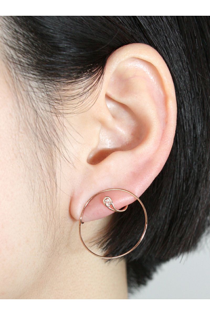 CAFCA(カフカ)STROKE DIA EAR CLIP M ストロークダイヤイヤークリップ 2CF20-06A028 -2