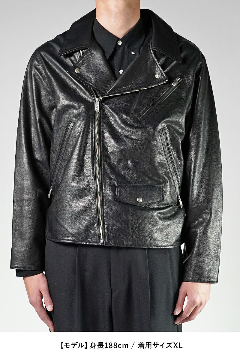 Porter Classic(ポータークラシック)ライダースジャケット ラブアンドピース シルバー PC RIDERS JACKET W/LOVE&PEACE SILVER PC-017-1962 -7