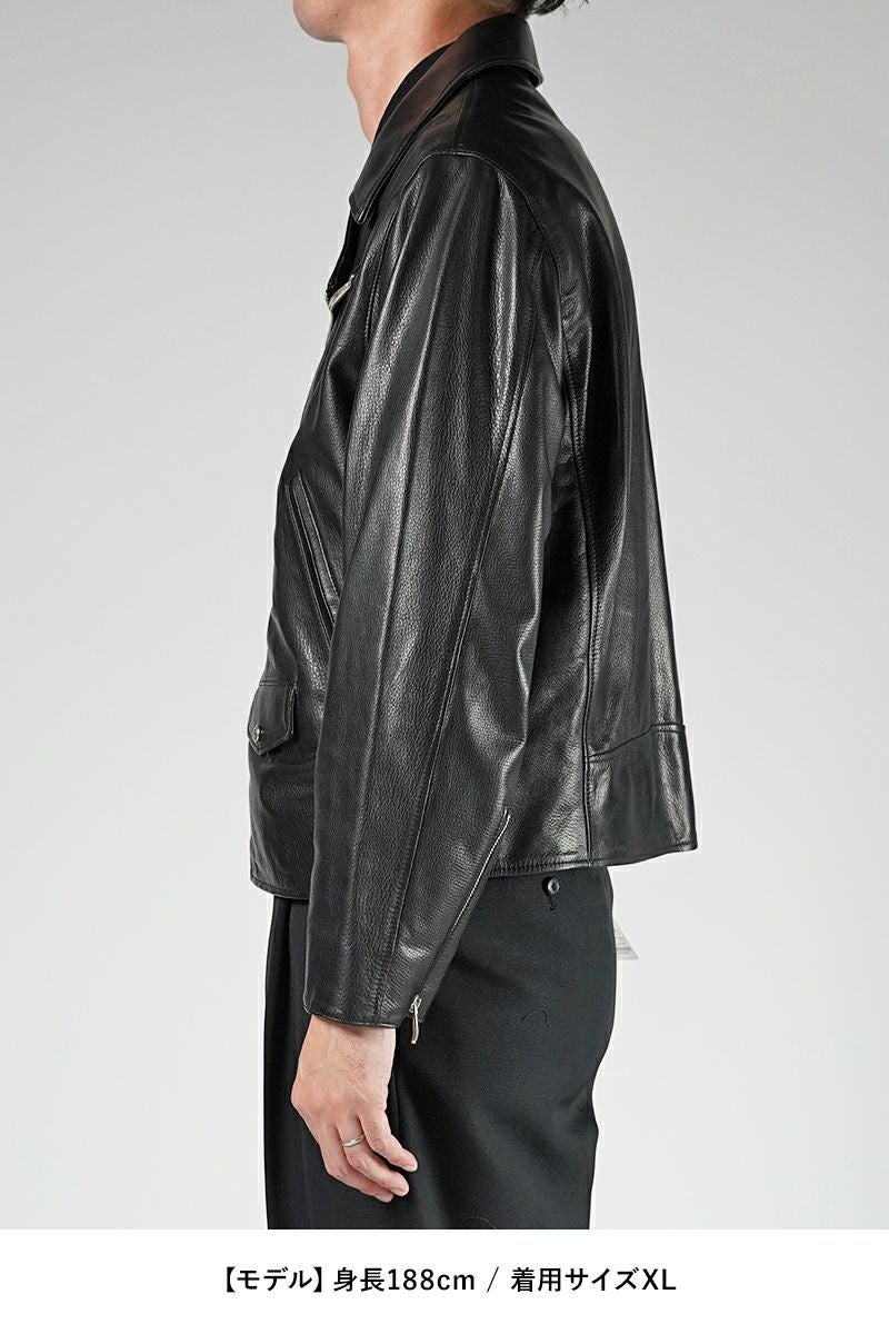 Porter Classic(ポータークラシック)ライダースジャケット ラブアンドピース シルバー PC RIDERS JACKET W/LOVE&PEACE SILVER PC-017-1962 -8