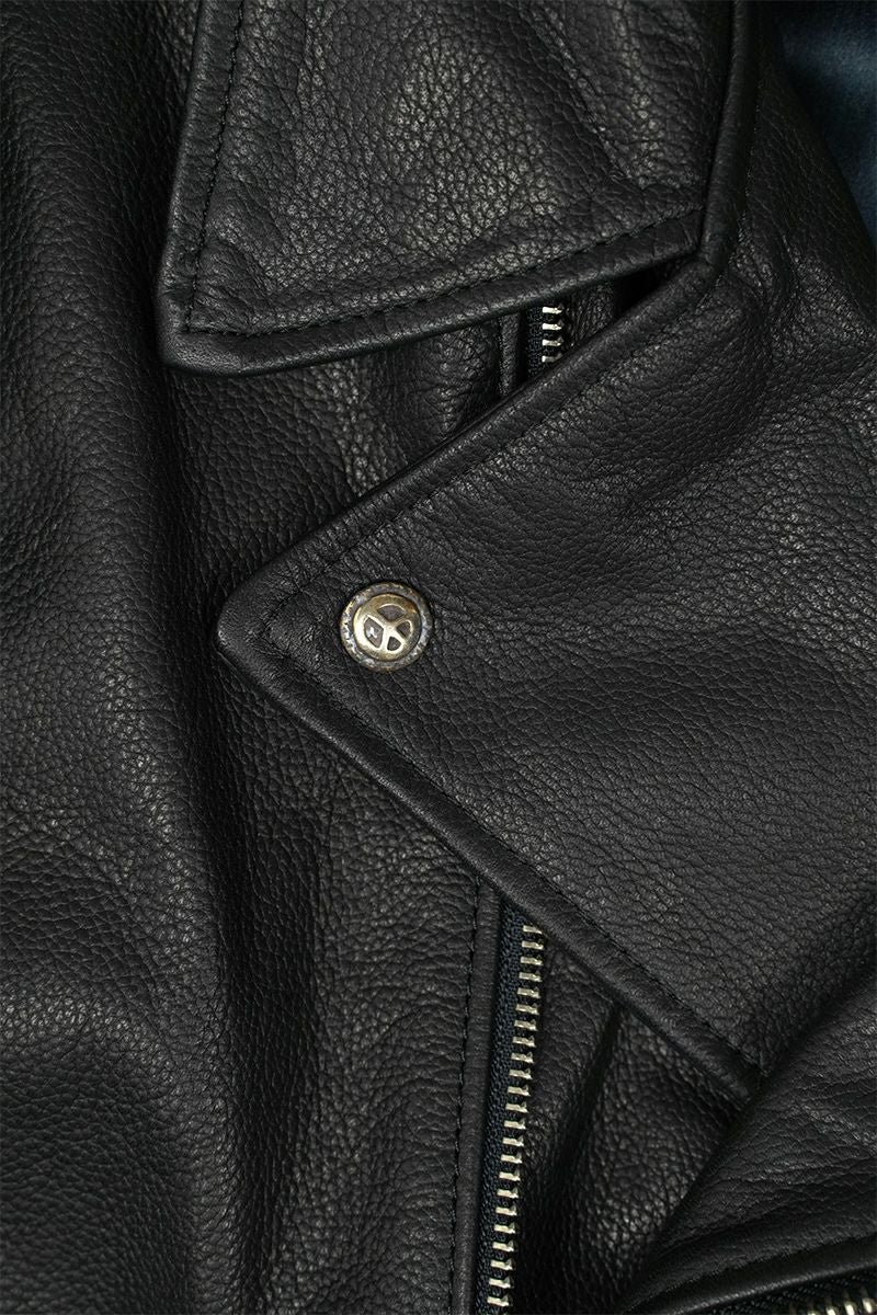 Porter Classic(ポータークラシック)ライダースジャケット ラブアンドピース シルバー PC RIDERS JACKET W/LOVE&PEACE SILVER PC-017-1962 -14