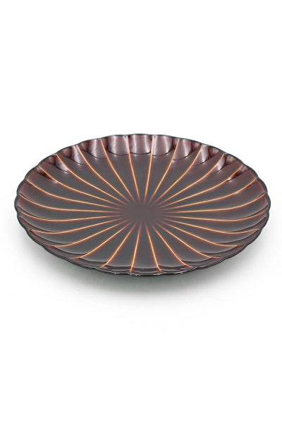 TOJIKITONYA(トウジキトンヤ)ぎやまん 8寸皿：漆 13561