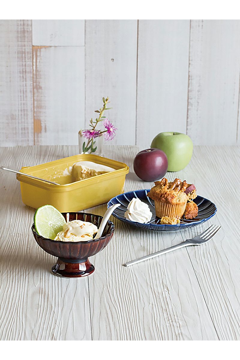 TOJIKITONYA(トウジキトンヤ)ぎやまん 8寸皿：漆 13561 -5