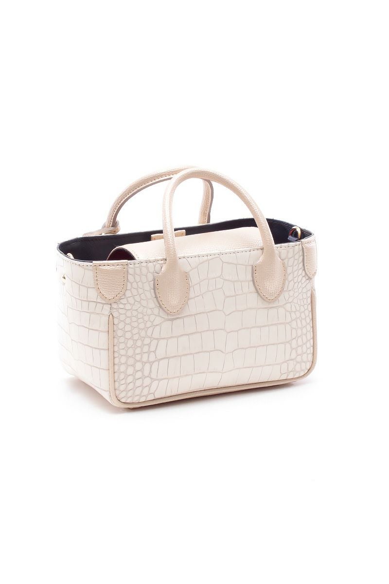 A.D.M.J.（エーディエムジェイ）クロコダイル型押し　マイクロミニトート 23SS01004 -1