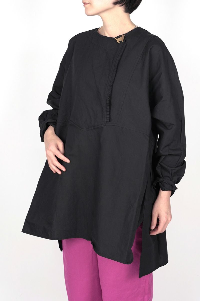 homspun(ホームスパン)コットンリネンマットプルオーバーブラウス 5705 -4