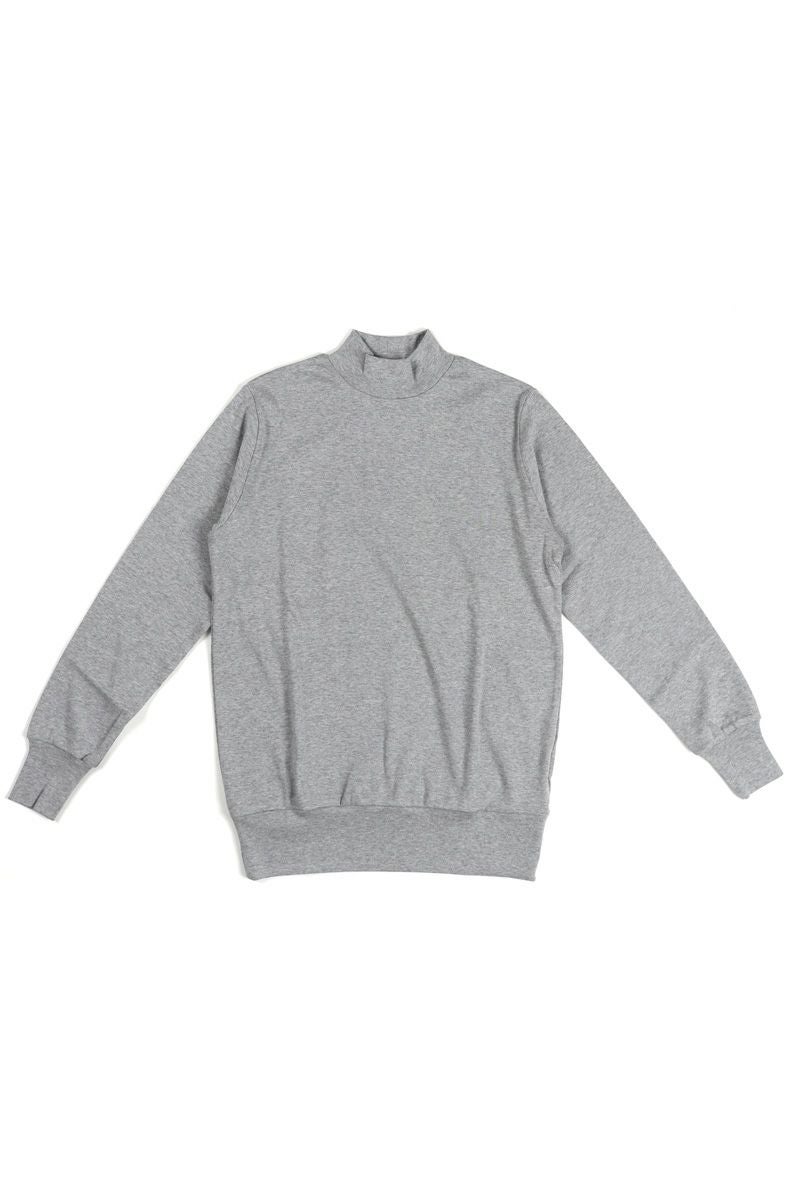 homspun(ホームスパン)30/1フライスハイネック長袖プルオーバー　モックネックプルオーバー 6359 -2