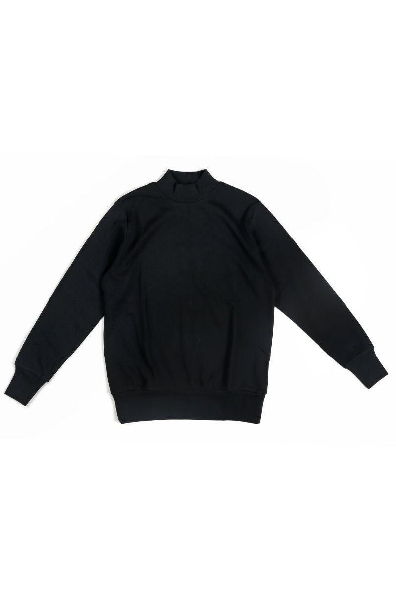 homspun(ホームスパン)30/1フライスハイネック長袖プルオーバー　モックネックプルオーバー 6359 -4