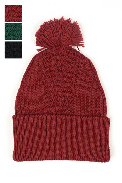 homspun(ホームスパン)ラム タック編みキャップ 222-7890