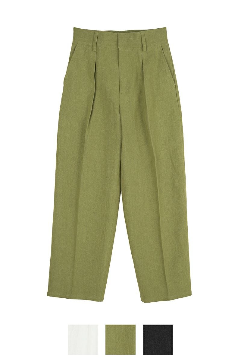 Liyoca(リヨカ)テーパードリネンパンツ M0302