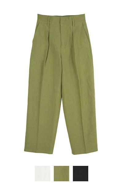 Liyoca(リヨカ)テーパードリネンパンツ M0302