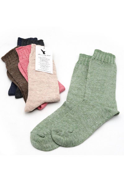 Hummingbird(ハミングバード)リネンゆるさらソックス 710438