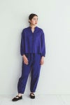 fog linen work フォグリネンワークエマパンツ ブルーアドリアティック LWA523-2403 -1