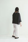 fog linen work フォグリネンワークNINA TOP BLACK ニナ トップ ブラック LWA524-17 -3