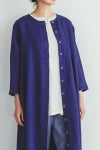 fog linen work フォグリネンワークSUZU DRESS BLEU ADRIATIQUE スズ ワンピース ブルーアドリアティックLWA537-2403 -2
