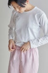 fog linen work フォグリネンワークオワーズ リネンパンツ ローズテ OISE DRAWN STRING PANTS ROSE THE LWW119-668 -4