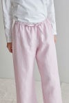 fog linen work フォグリネンワークオワーズ リネンパンツ ローズテ OISE DRAWN STRING PANTS ROSE THE LWW119-668 -5