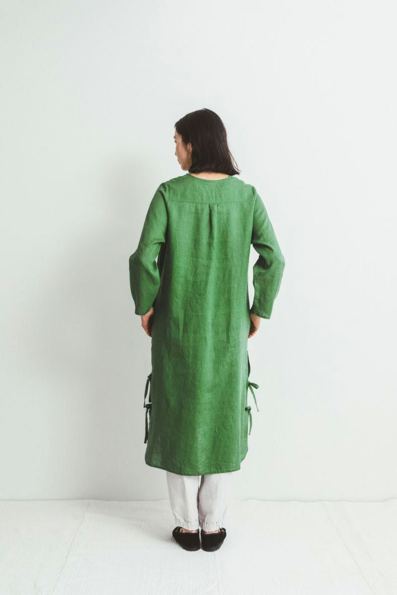 fog linen work フォグリネンワークTUI TUNIC VERT ECOSSAIS トゥイ　チュニック　ウ゛ェール　エコッセ LWA522-1337 -2