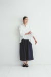 fog linen work フォグリネンワークICHIKA SKIRT BLUE DUR イチカ　スカート　ブルーデュール LWA569-2681 -1