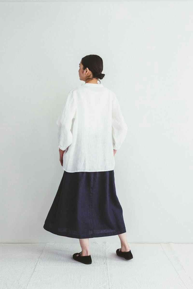 fog linen work フォグリネンワークICHIKA SKIRT BLUE DUR イチカ　スカート　ブルーデュール LWA569-2681 -3