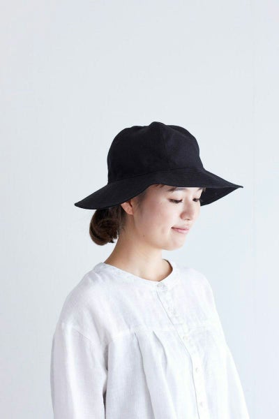 fog linen work フォグリネンワークCREE LINEN HAT BLACK クリ－リネンハット ブラック  LWE144-17