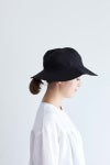 fog linen work フォグリネンワークCREE LINEN HAT BLACK クリ－リネンハット ブラック  LWE144-17 -1