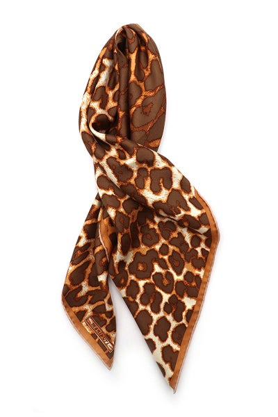 manipuri(マニプリ)＜シルクスカーフ65＞レオパードベグ 0131330020