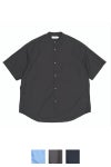 Graphpaper(グラフペーパー)Broad S/S Oversized Band Collar Shirt ブロード半袖バカラーシャツ GM231-50083B