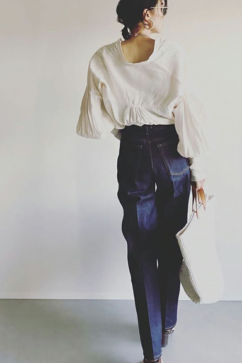 woadblue(ウォードブルー)＜ファッションエディター坪田あさみさんコラボ＞RIGID HIGHRISE（BLUE）ハイライズストレート　WB23310