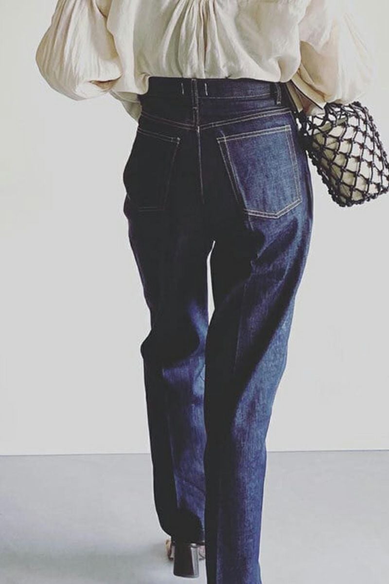 woadblue(ウォードブルー)＜ファッションエディター坪田あさみさんコラボ＞RIGID HIGHRISE（BLUE）ハイライズストレート　WB23310 -2