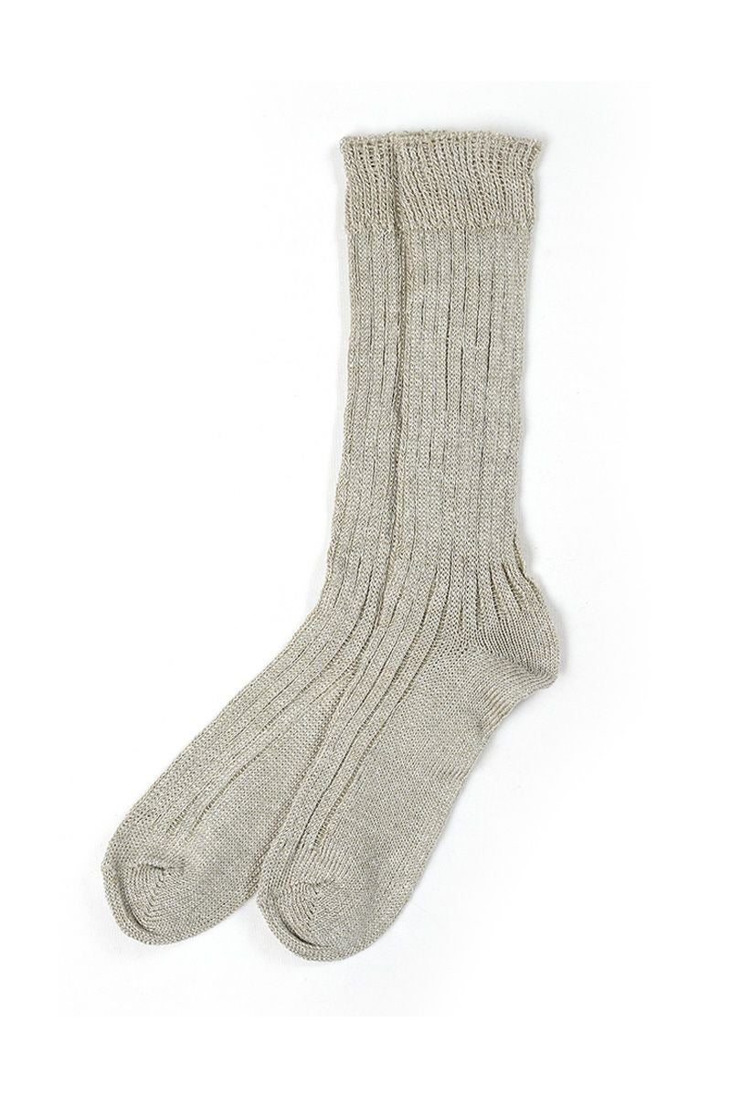 Hummingbird(ハミングバード)リネンゆるハイソックス M 684128 -2