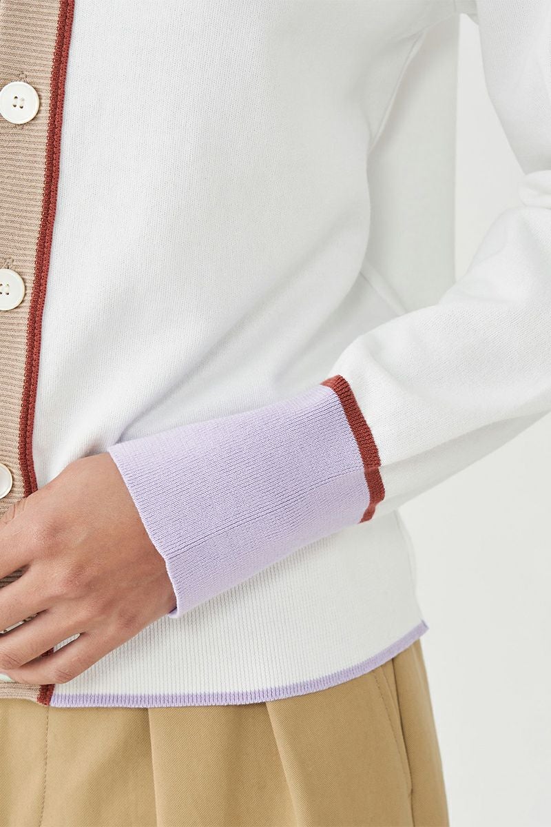 MACPHEE(マカフィー)ドライコットン Vネックカーディガン 12-02-32-02201 -5