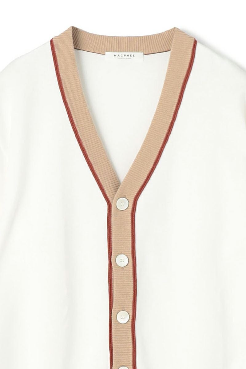 MACPHEE(マカフィー)ドライコットン Vネックカーディガン 12-02-32-02201 -7