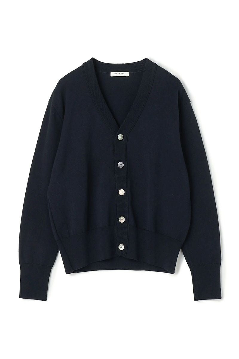 MACPHEE(マカフィー)ドライコットン Vネックカーディガン 12-02-32-02201 -11