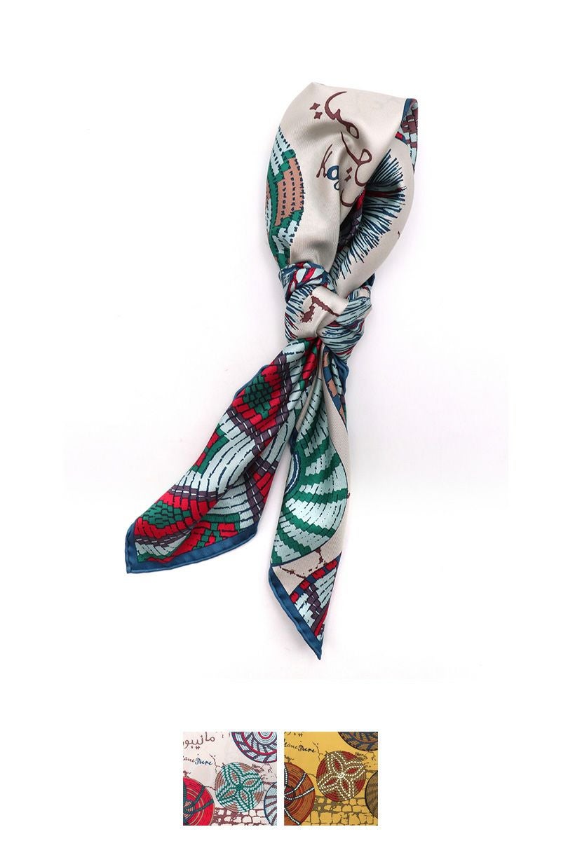 manipuri(マニプリ)＜シルクスカーフ65＞アフリカンバスケット 0131330025