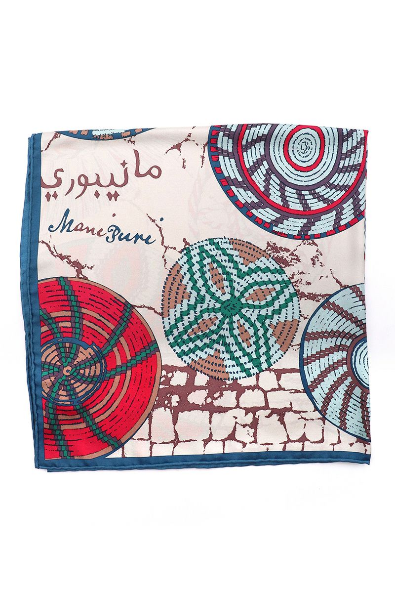 manipuri(マニプリ)＜シルクスカーフ65＞アフリカンバスケット 0131330025 -2