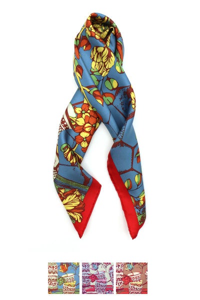 manipuri(マニプリ)＜シルクスカーフ65＞アフリカンバスケット 0131330025