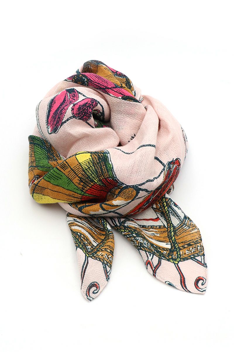 manipuri(マニプリ)＜リネンミックスストール120＞バルーンスカイ 0131333003 -3