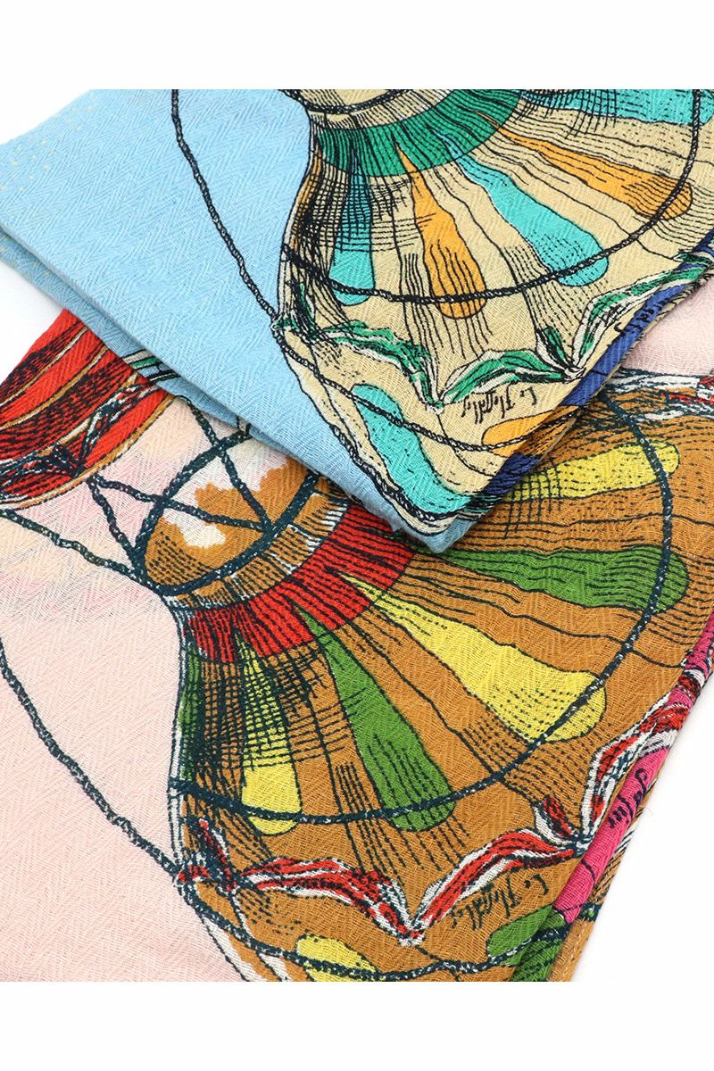 manipuri(マニプリ)＜リネンミックスストール120＞バルーンスカイ 0131333003 -4