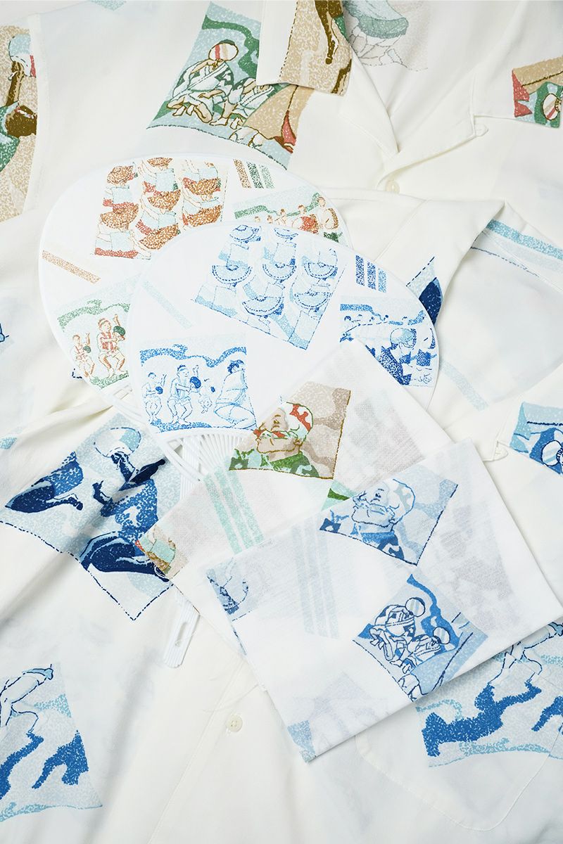 Porter Classic(ポータークラシック)ALOHA SHIRT 阿波踊り (with TENUGUI & UCHIWA) PC-024-2166 -11