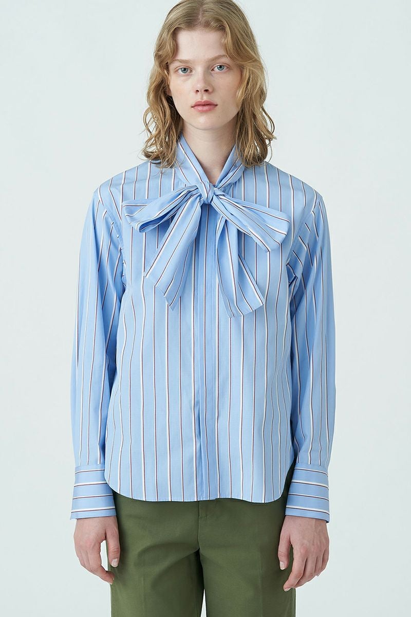 MACPHEE(マカフィー)ファインブロード ボウタイブラウス 12013401203 -5