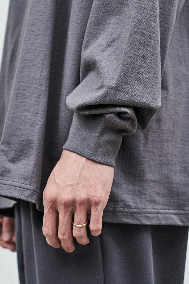 Graphpaper(グラフペーパー)L/S Mock Neck Tee GU233-70109B -2