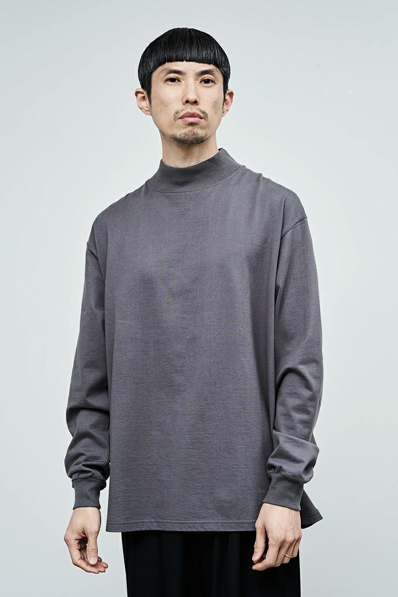 Graphpaper(グラフペーパー)L/S Mock Neck Tee GU233-70109B -5