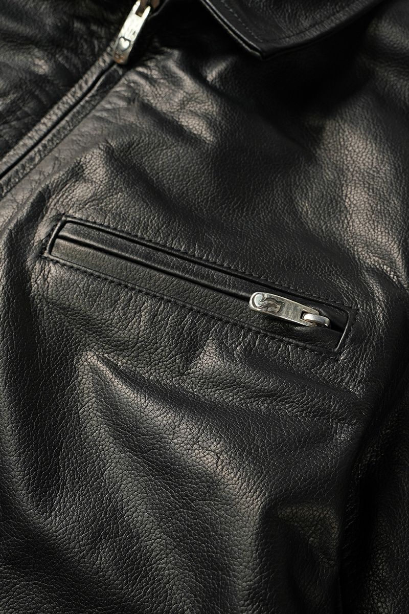 Porter Classic(ポータークラシック)シングルライダースジャケット W/ラブ&ピース シルバー PC SINGLE RIDERS JACKET W/LOVE&PIECE SILVER PC-017-2413 -12