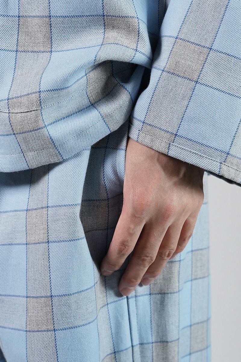 NOWHAW(ノウハウ)day pajama / #cotton_twill_check デイ パジャマ コットンツイルチェック P-S491-H -4