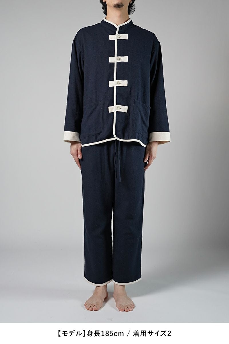 NOWHAW(ノウハウ)kung-fu pajama #cotton_silk_nep クンフー パジャマ コットンシルクネップビエラ P-S499-H -9