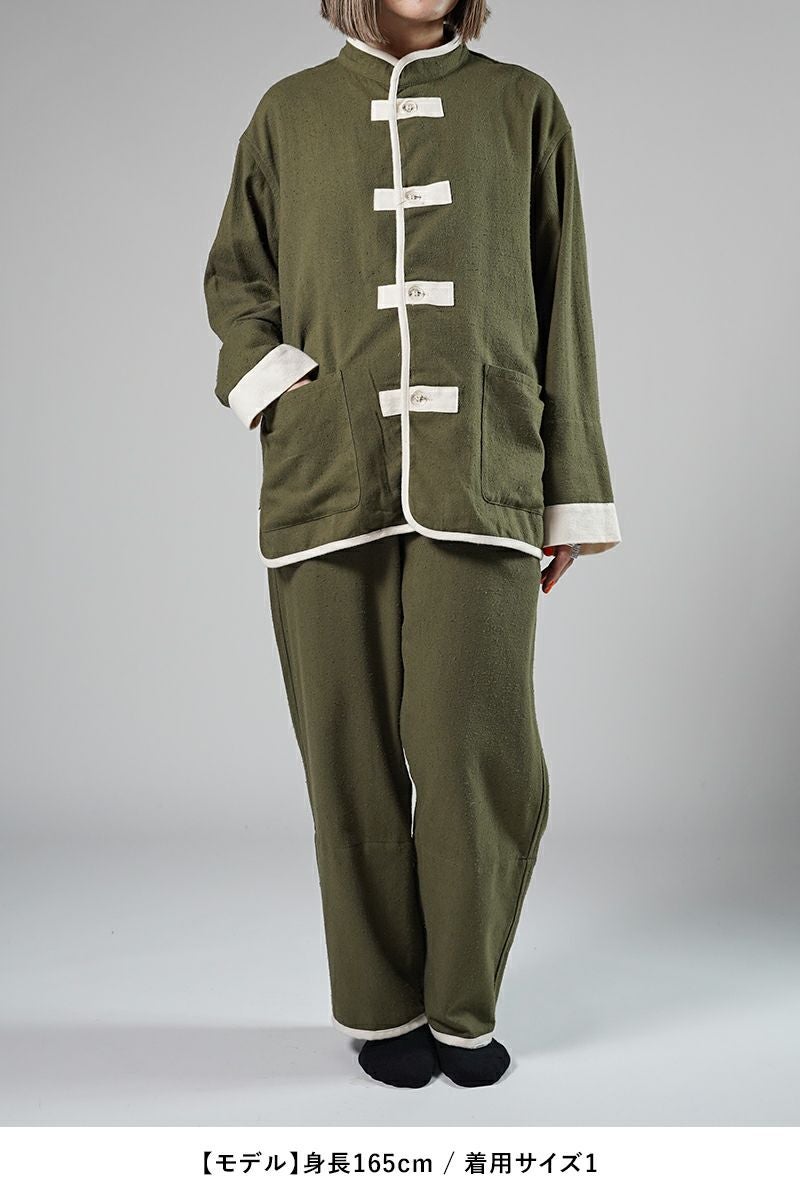 NOWHAW(ノウハウ)kung-fu pajama #cotton_silk_nep クンフー パジャマ コットンシルクネップビエラ P-S499-H -27