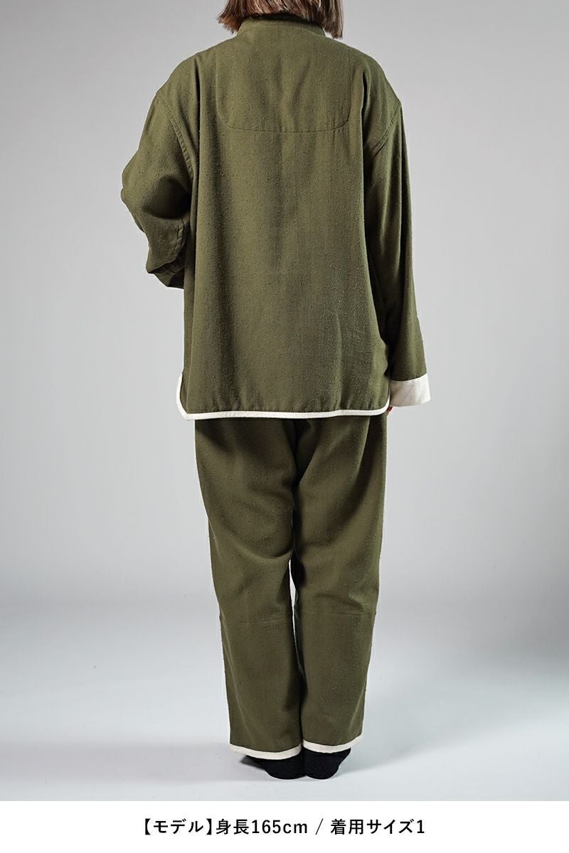 NOWHAW(ノウハウ)kung-fu pajama #cotton_silk_nep クンフー パジャマ コットンシルクネップビエラ P-S499-H -28