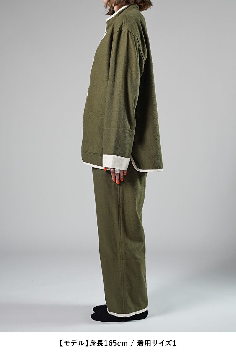 NOWHAW(ノウハウ)kung-fu pajama #cotton_silk_nep クンフー パジャマ コットンシルクネップビエラ P-S499-H -30