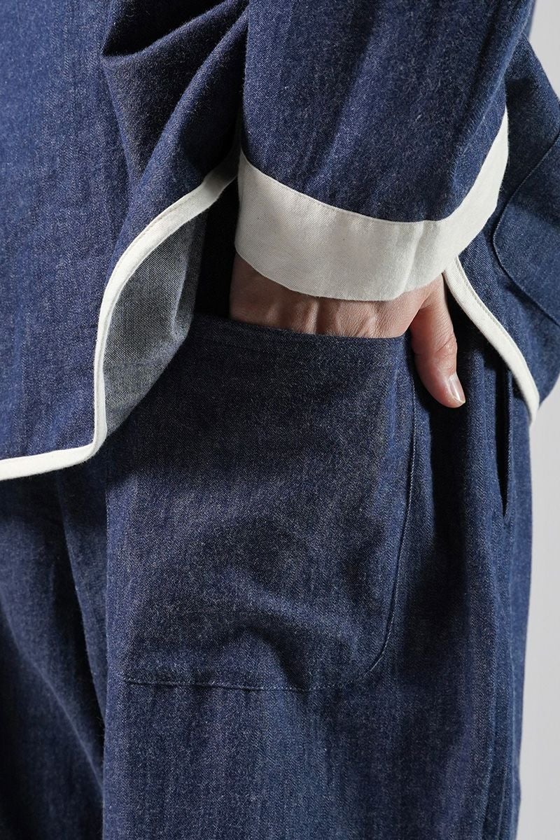 NOWHAW(ノウハウ)kung-fu pajama #denim クンフーパジャマ デニム P-S509-H -5